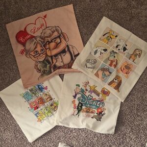 Disney Cartoon Character Pillow Covers - Multicolor Set